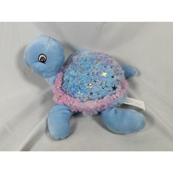 Walmart Turtle 8.5" Blue Plush Stuffed Animal Toy - Sea Life Ocean Silver Stars - Picture 1 of 7